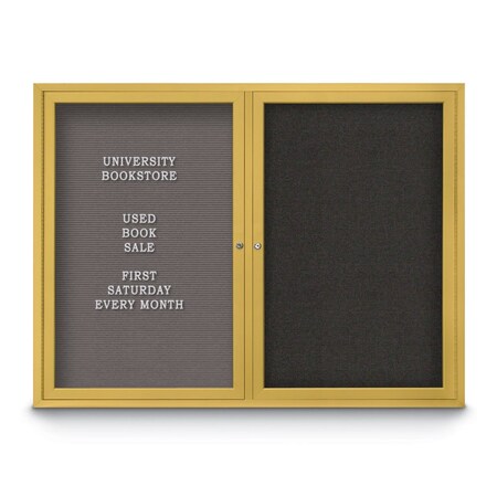 United Visual Products Corkboard, Cork/Black, 24" x 36" UV430H-BLACK-CORK